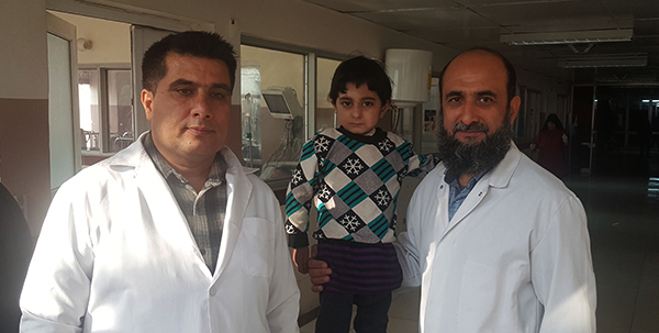 Child with burns treated by INTEGRA for the first time in Afghanistan