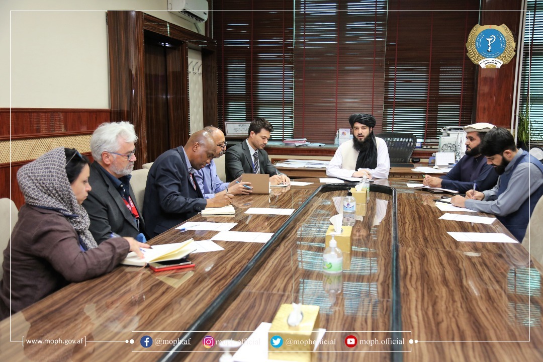 دیدار سرپرست وزارت صحت‌عامه با نماینده گان سازمان بین المللی مهاجرت و فدراسیون بین المللی صلیب سرخ